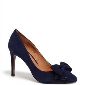 Navy Pointed Toe Heels